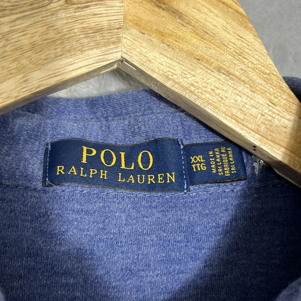 Ralph Lauren Mens Polo Shirt XXL Blue Golf Soft Touch Cotton Knit Casual Preppy - Picture 3 of 6